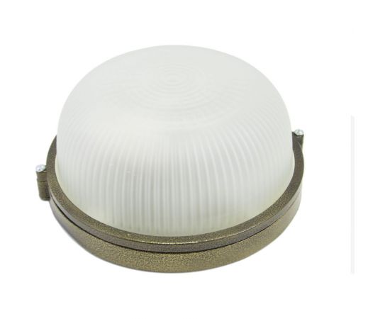 Влагозащищенный светильик APEYRON круг золотой, алюминий, рассеиватель стекло, IP54, E27, 60Вт, 130С 11-18зол 