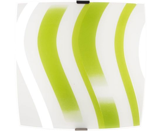 Светильник ЭЛЕТЕХ Колорика Аделайн, 300х300, НПБ 09-60-003, М83, матовый белый-зеленый/металлик 1005209268 