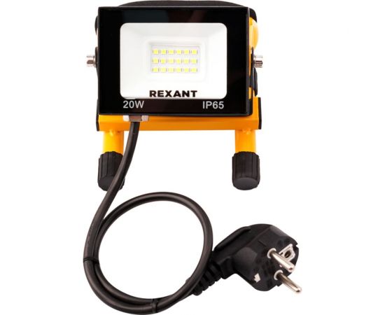 Прожектор с переноской REXANT EXPERT 20 Вт 1600 Лм 6500 K шнур с вилкой 0,5 м 605-020 