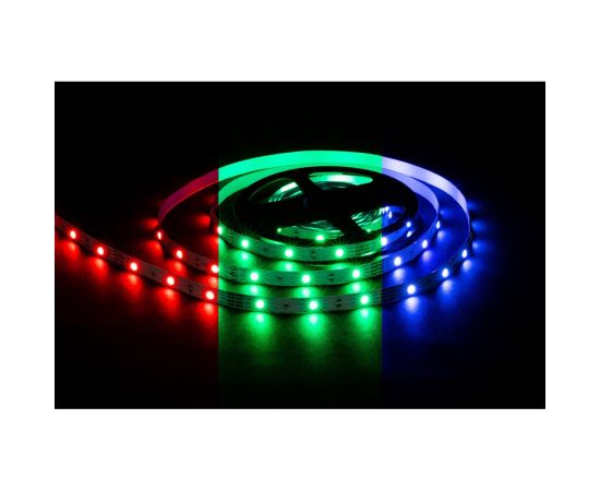 Светодиодная лента OGM 12В, 7,2Вт/м, smd5050, 30д/м, ip20, подложка 10мм, 5м, rgb. / LSE-280 