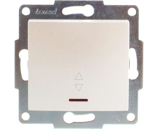 Проходной выключатель с подсветкой LEZARD KARINA жемчужно-белый перламутр 707-3088-114 