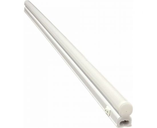 Светодиодный линейный светильник truEnergy с выключателем и кабелем с вилкой t5 16w 4000k 1380lm 870мм белый пластик 10155 