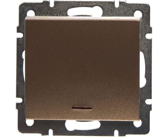 Выключатель с подсветкой Lezard RAIN цвет бронза, матовый 703-3188-111 