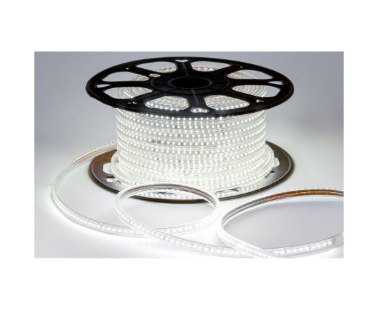 Светодиодная лента OGM 220В, 7Вт/м, smd2835, 120д/м, ip65, 600Лм/м, 13x7мм, 50м, 4000к / O17-08 