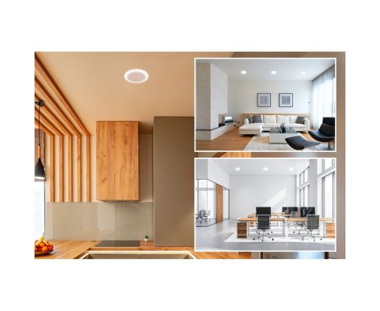 Светодиодная встраиваемая безрамочная панель Apeyron flp, 16вт=12вт+4вт, 1360лм, 6500к, ip20, ф120x21мм, круг, 3 режима, регулировка ф55-105мм/ 06-107 – изображение 12