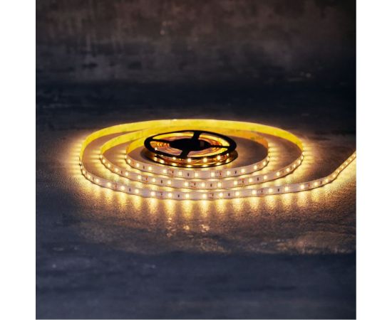 Светодиодная лента Lamper LED 5м, 12В, 8 мм, IP23, SMD 2835, 60 LED/m, свет теплый белый 141-336 – изображение 2
