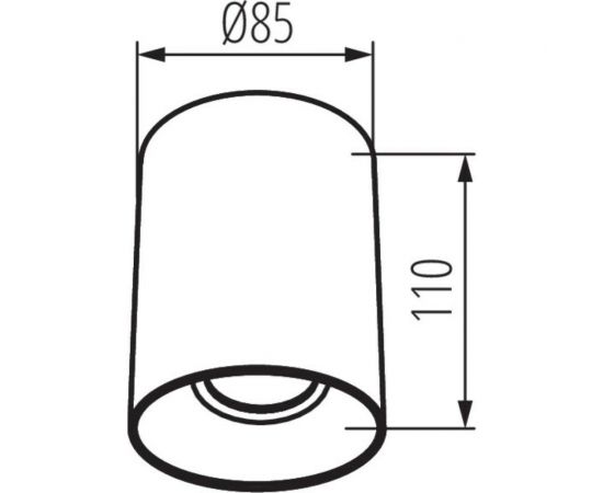 Точечный накладной светильник KANLUX RITI GU10 W/G 27570 – изображение 2