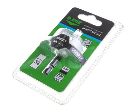 Коронка биметаллическая SHEET METAL 32 мм D.BOR D-HS-BIM-SM-20-032 – изображение 2