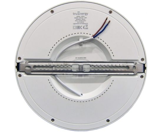 Светодиодный диммируемый универсальный светильник truEnergy круг 18W 4000K 1530Lm D217мм белый пластик с регулируемым креплением 10833 – изображение 2