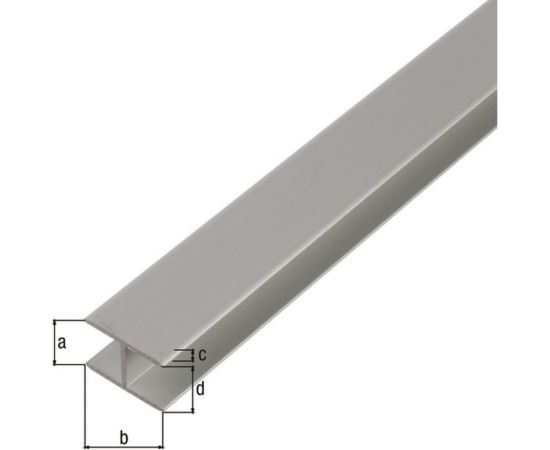 Двутавр GAH ALBERTS алюминиевый, серебро 19,5x30x1,8х2000 мм 30838 – изображение 2