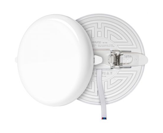 Светодиодная встраиваемая безрамочная панель Apeyron flp, 16вт=12вт+4вт, 1360лм, 4000к, ip20, ф120x21мм, круг, 3 режима, регулировка ф55-105мм/ 06-106 – изображение 2