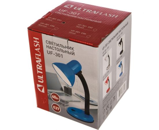 Настольный светильник, белый 230V 60W Ultraflash UF-301 С01 12354 – изображение 2