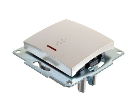 Проходной выключатель с подсветкой LEZARD KARINA жемчужно-белый перламутр 707-3088-114 – изображение 2