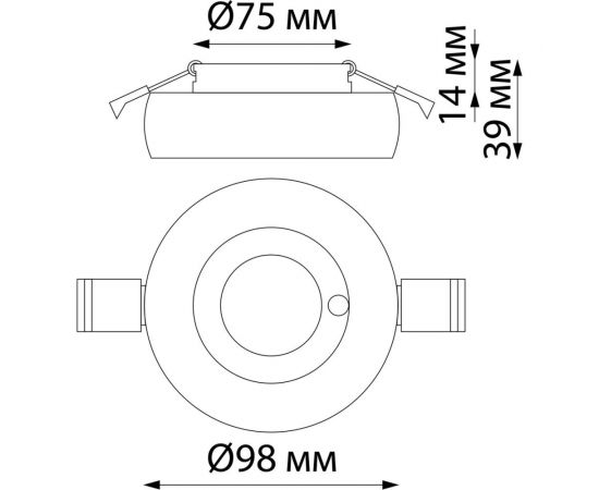 Встраиваемый влагозащищенный светильник NOVOTECH GU10 50W WATER 370797 – изображение 2