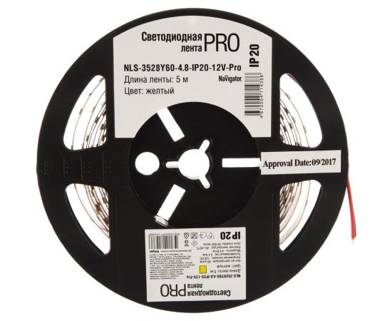 Светодиодная лента Navigator 71 438 NLS-3528Y60-4.8-IP20-12В-Pro R5 71438 – изображение 3