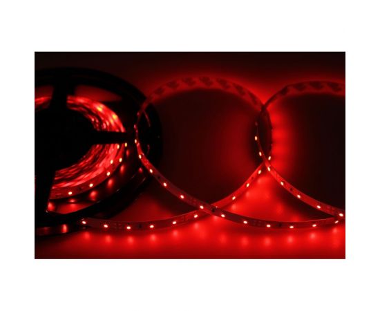 Светодиодная лента Lamper LED 5м, 12В, 8 мм, IP23, SMD 2835, 60 LED/m, свет красный 141-331 – изображение 4