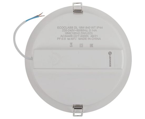Светодиодный светильник даунлайт LEDVANCE ECOCLASS DL 18W 840 WT IP44 10x1RETRU LEDV 4058075656697 – изображение 4