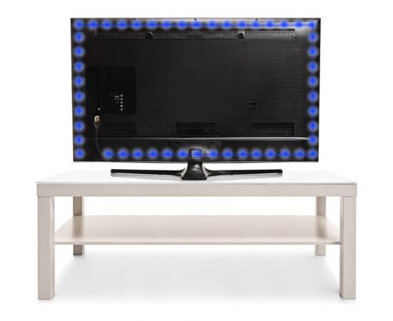 Светодиодная лента Lamper LED USB 5В, 1 м, 8 мм, IP65, SMD 2835, 60 LED/m, свет синий 141-383 – изображение 4