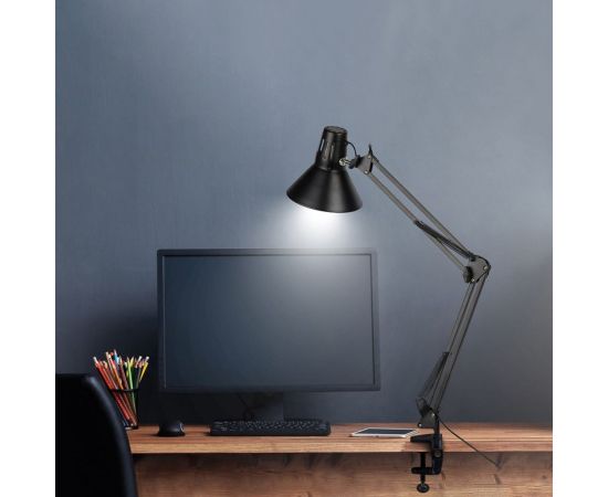 Настольная лампа REXANT Акцент на струбцине Е27 черная 603-1008 – изображение 4