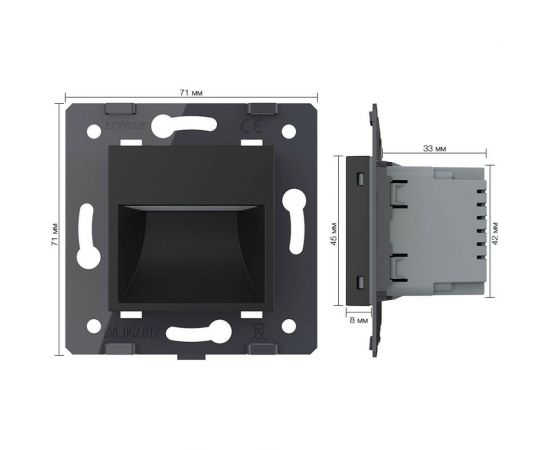 Подсветка лестницы, пола LIVOLO цвет черный (механизм) VL-C7-01JD-12 – изображение 5