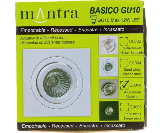 Встраиваемый светильник MANTRA BASICO GU10 C0006 – изображение 5