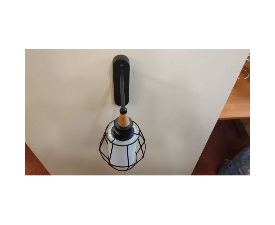 Бра JUPITER LIGHTING черная + светлое дерево-1х60W E27 230V MО 85-1039/1 bl – изображение 6