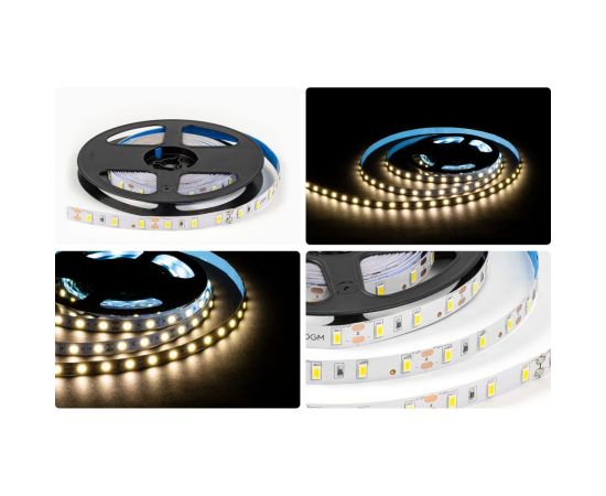 Светодиодная лента OGM 12В, 9,6Вт/м, smd5630, 60д/м, ip20, 27лм/чип, подложка 10мм, 5м, 4000к. / LSE-289 – изображение 6