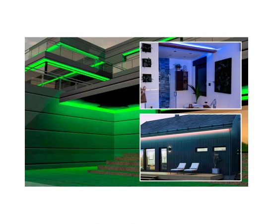 Светодиодная лента OGM 12В, 7,2Вт/м, smd5050, 30д/м, ip65, подложка 10мм, 5м, rgb. / LSE-284 – изображение 6