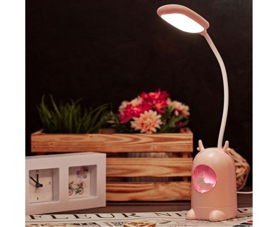 Настольная светодиодная заряжаемая лампа REXANT Click Lite с ночником 6 Вт, 4000 К, диммер, 609-004 – изображение 6