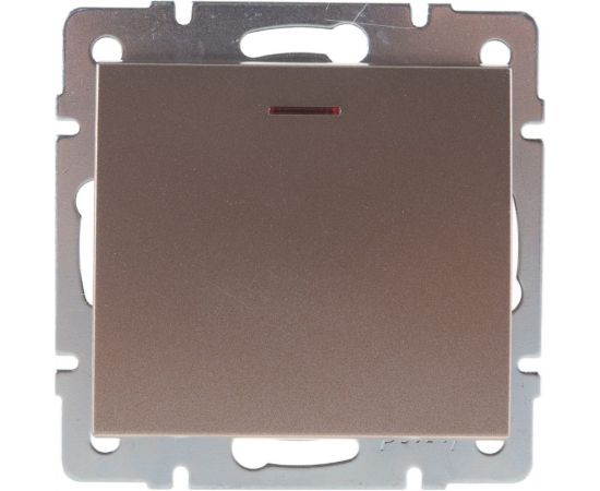 Выключатель с подсветкой Lezard RAIN цвет бронза, матовый 703-3188-111 – изображение 6