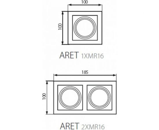 Точечный светильник KANLUX ARET 2XMR16-W/ 26723 – изображение 6