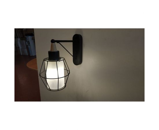 Бра JUPITER LIGHTING черная + светлое дерево-1х60W E27 230V MО 85-1039/1 bl – изображение 7