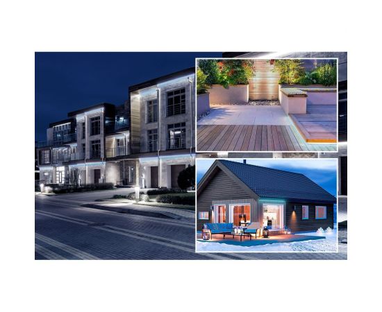 Светодиодная лента OGM 220В, 5Вт/м, smd2835, 60д/м, ip65, 300Лм/м, 10x7мм, 50м, 6500к / O17-03 – изображение 7