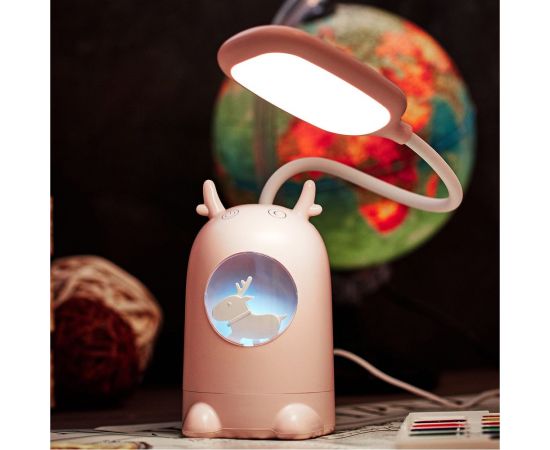 Настольная светодиодная заряжаемая лампа REXANT Click Lite с ночником 6 Вт, 4000 К, диммер, 609-004 – изображение 7