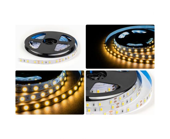 Светодиодная лента OGM 12В, 9,6Вт/м, smd5630, 60д/м, ip20, 27лм/чип, подложка 10мм, 5м, 3000к. / LSE-288 – изображение 7