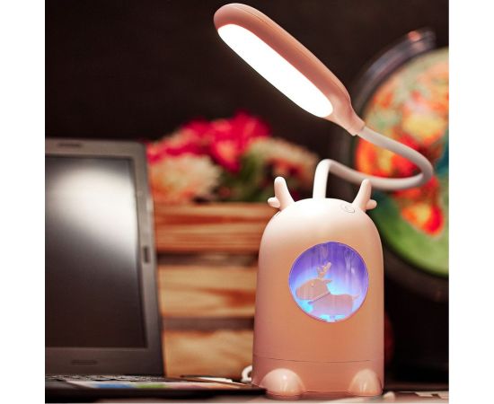 Настольная светодиодная заряжаемая лампа REXANT Click Lite с ночником 6 Вт, 4000 К, диммер, 609-004 – изображение 9