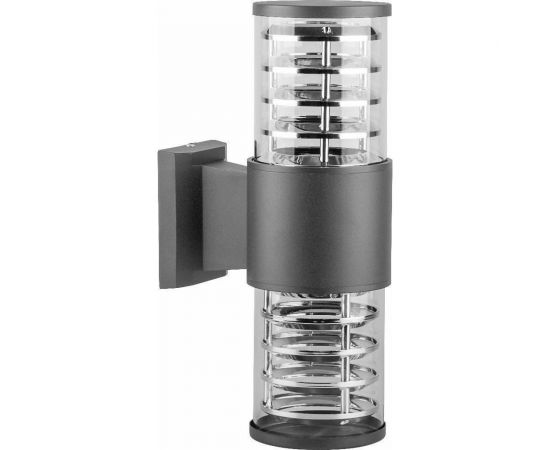 Садово-парковый светильник FERON 230V 2*E27, DH0802, серый 6299 