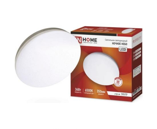Светодиодный светильник IN HOME серии DECO 36Вт 230В 6500К 2340лм 350х55мм НОЧНОЕ НЕБО 4690612033570 