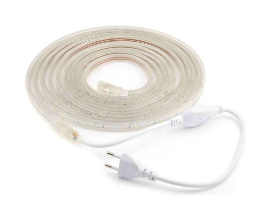Комплект светодиодной ленты OGM 220В, 4,8Вт/м, smd3528, 60д/м, IP44, 300Лм/м, подложка 10мм, 5м, т/б SL-05 