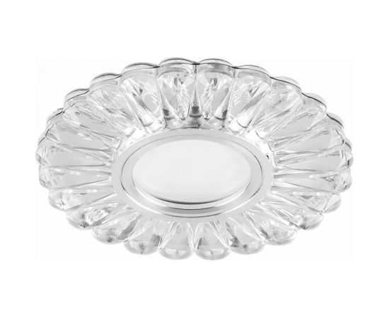 Встраиваемый потолочный светильник FERON со светодиод подсветкой, белый, хром, CD901 28844 