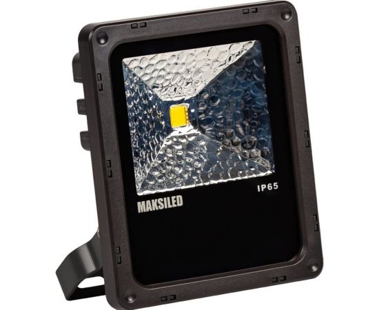 Светодиодный прожектор MAKSILED 10Вт, 900лм, IP65, 4000~5000К, черный, 179х133х57мм ML-FL-FIN-10W 