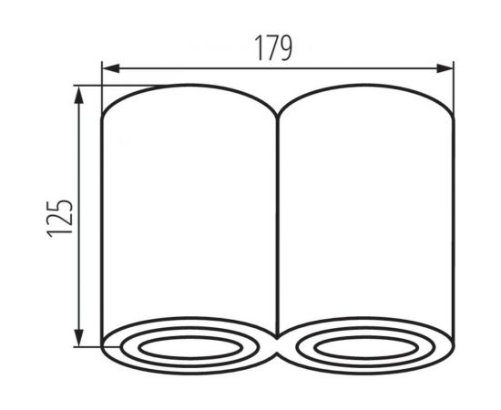 Накладной точечный светильник KANLUX BORD DLP-250-W 22554 – изображение 2
