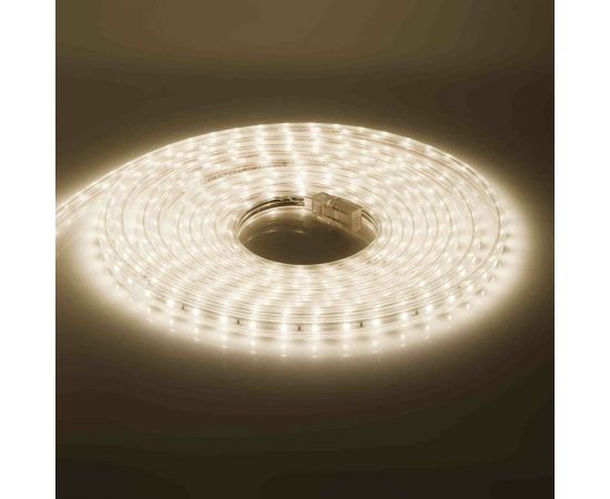 Комплект светодиодной ленты OGM 220В, 4,8Вт/м, smd3528, 60д/м, IP44, 300Лм/м, подложка 10мм, 5м, т/б SL-05 – изображение 3