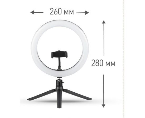 Кольцевой свет Camelion KD-849 C02 LED 10 Вт, подставка для смартфона, на треноге 13012 – изображение 3