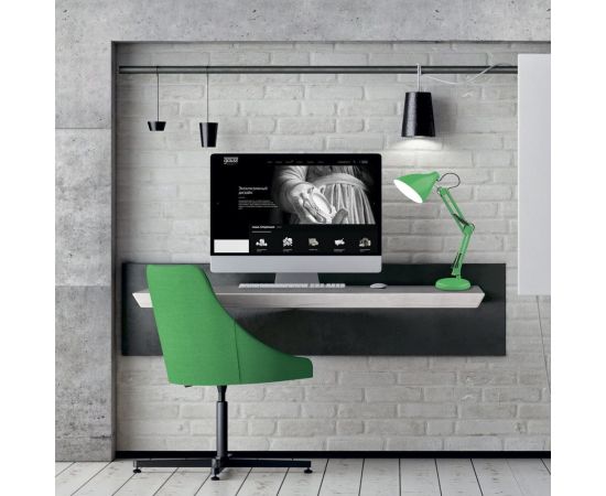 Настольный светильник Gauss модель GTL003 60W 220-240V E27 зеленый струбцина и основание 1/12 GT0033 – изображение 3