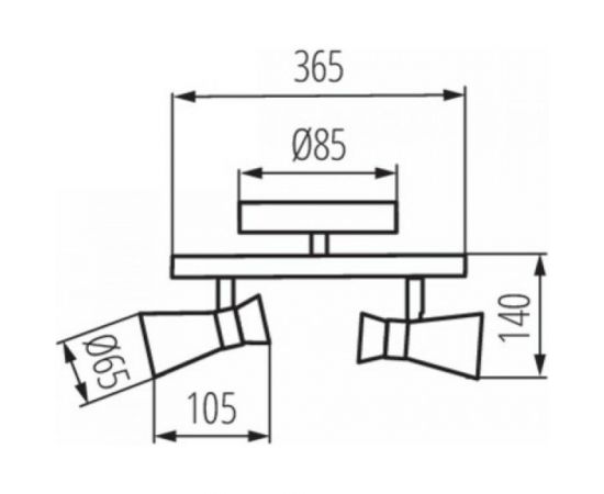 Потолочный спот KANLUX MILENO EL-2I ASR-AN 29115 – изображение 3
