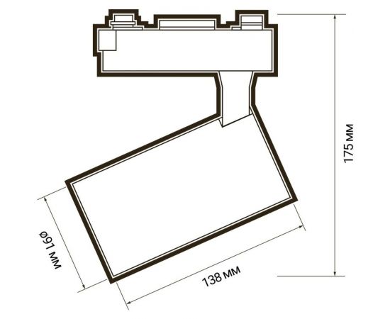 Прожектор Jazzway PTR 1335 35w 3000K 24гр. BL чёрный IP40 5022072 – изображение 3