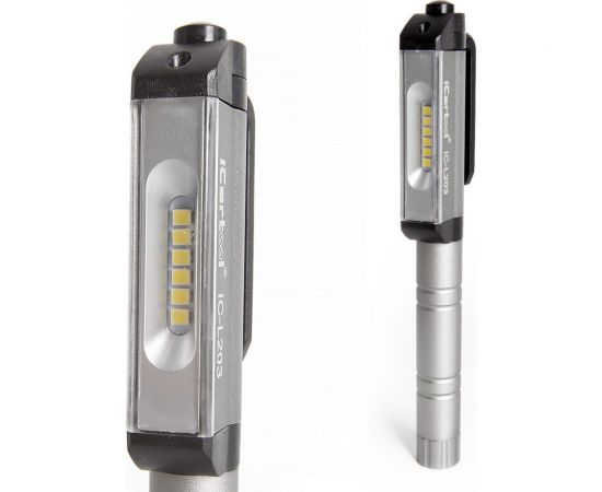 Светодиодный инспекционный фонарь iCartool, в форме ручки, 6 светодиодов IC-L203 – изображение 3