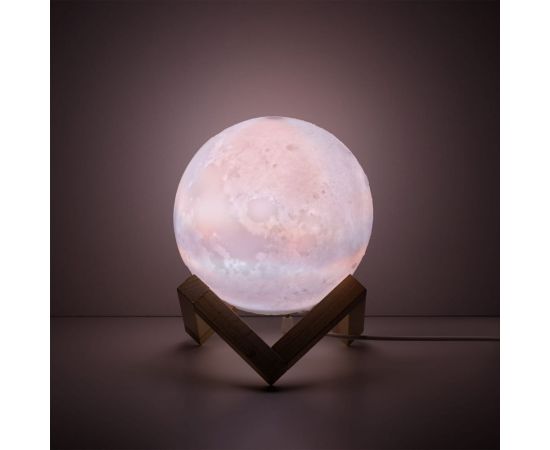 Настольный светильник Gauss NN004 3D Луна 1W 220-240V D13см белый 13см c увлажнителем воздуха LED – изображение 4