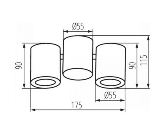 Поворотный настенно-потолочный светильник KANLUX BLURRO 2XGU10 CO-W/ 32953 – изображение 4